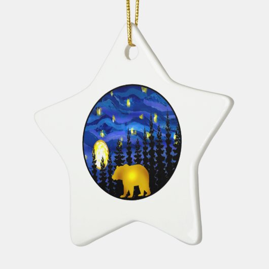 Nacht Keramik Ornament (Links)