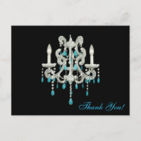 Nacht Kronleuchter ~ Postkarte