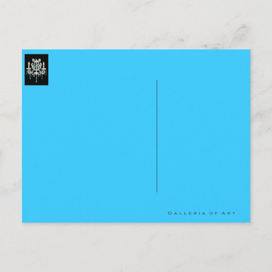 Nacht Kronleuchter ~ Postkarte (Rückseite)