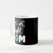 Nacht-Mama-Brettspiele zum Muttertag Kaffeetasse (Vorderseite Links)
