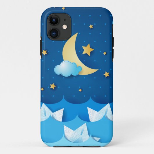 Nacht Meer Case-Mate iPhone Hülle (Rückseite)