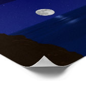 Nacht Meer Poster (Ecke)