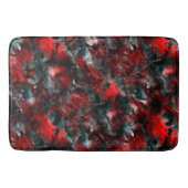 Nacht mit ausgestrahlten roten Blätter, die auf As Badematte (Vorderseite)