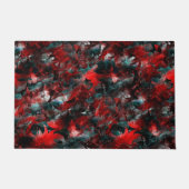 Nacht mit ausgestrahlten roten Blätter, die auf As Fußmatte (Vorderseite)