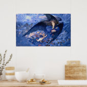 Nacht mit ihrem Train of Stars Fine Art Angel Poster (Küche)