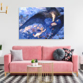 Nacht mit ihrem Train of Stars Fine Art Leinwanddruck (Insitu (Wohnzimmer))