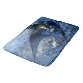 Nacht mit ihrer Train of Stars (Engel mit Cherubs) Badematte (Schrägansicht)