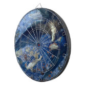 Nacht mit ihrer Train of Stars (Engel mit Cherubs) Dartscheibe (Vorderseite rechts)