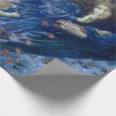 Nacht mit ihrer Train of Stars (Engel mit Cherubs) Geschenkpapier (Ecke)