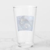 Nacht mit ihrer Train of Stars (Engel mit Cherubs) Glas (Rückseite)