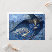 Nacht mit ihrer Train of Stars (Engel mit Cherubs) Karte (Vorderseite/Rückseite Beispiel)