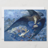 Nacht mit ihrer Train of Stars (Engel mit Cherubs) Karte (Vorderseite)