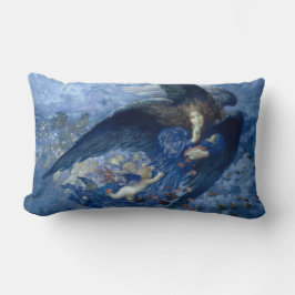 Nacht mit ihrer Train of Stars (Engel mit Cherubs) Lendenkissen