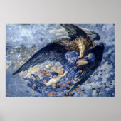 Nacht mit ihrer Train of Stars (Engel mit Cherubs) Poster (Vorne)