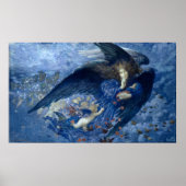 Nacht mit ihrer Train of Stars (Engel mit Cherubs) Poster (Vorne)