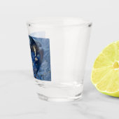 Nacht mit ihrer Train of Stars (Engel mit Cherubs) Schnapsglas (Rechts)