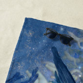 Nacht mit ihrer Train of Stars (Engel mit Cherubs) Strandtuch (Beispiel)