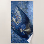 Nacht mit ihrer Train of Stars (Engel mit Cherubs) Strandtuch (Vorderseite)
