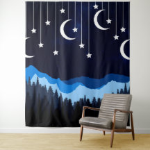 Nacht mit Mondporträt