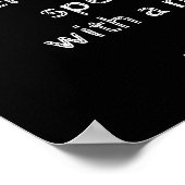 Nacht mit Moskito - afrikanisches Sprichwort - Dru Poster (Ecke)