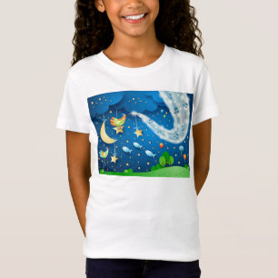 Nacht mit Musik und Vögeln T-Shirt