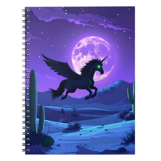 Nacht Pegasus Notizblock (Vorderseite)
