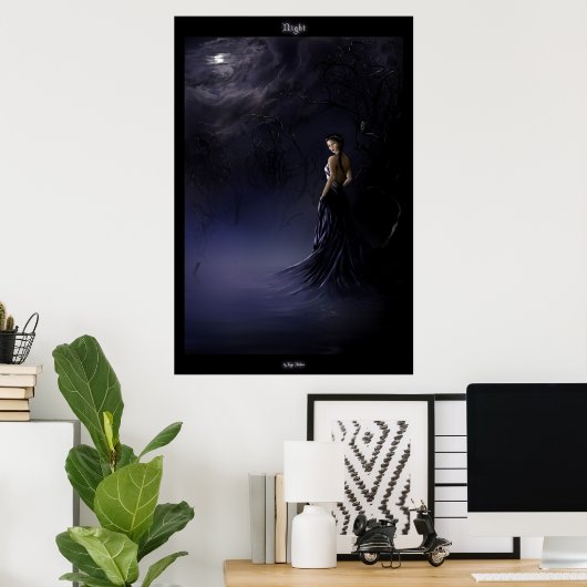 Nacht Poster (Heimbüro)