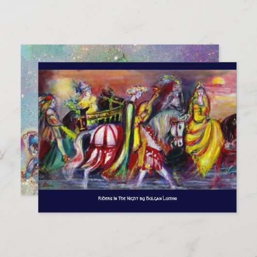 NACHT POSTKARTE (Vorne/Hinten)