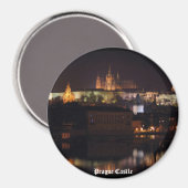 Nacht Prager Burg Magnet (Vorderseite/Rückseite)