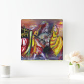 NACHT QUADRATISCHE WANDUHR (Zuhause)