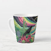 Nacht Regenbogen Krähe Milchtasse (Linke Ecke)