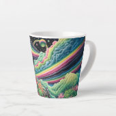 Nacht Regenbogen Krähe Milchtasse (Rechte Ecke)