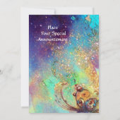 NACHT-RIDERS, strahlend blauer Glitzern Ankündigung (Rückseite)