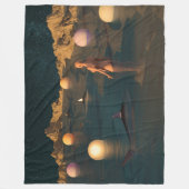 Nacht schwimmen fleecedecke (Vorderseite)