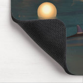 Nacht schwimmen mousepad (Ecke)
