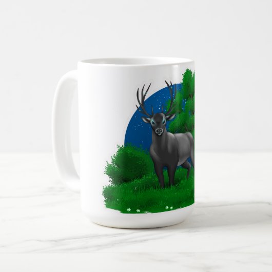 Nacht-Stag |  Kaffeetasse (Vorderseite Links)