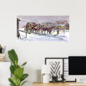 NACHT STAGECOACH VON SHARON SHARPE POSTER (Heimbüro)