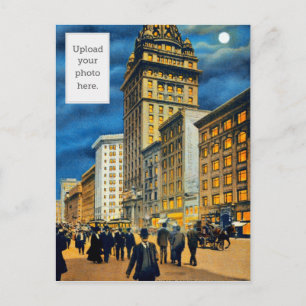Nacht Szene auf der Market Street ~ 1915 Postkarte