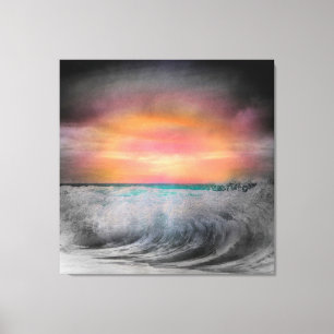 Nacht über Bodega Bay, von Don DePaola Leinwanddruck