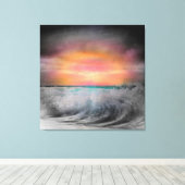 Nacht über Bodega Bay, von Don DePaola Leinwanddruck (Insitu (Holzboden))