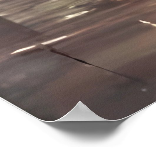 Nacht überzogen poster (Ecke)