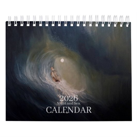 Nacht und Meer. Kalender 2026 (Titelbild)