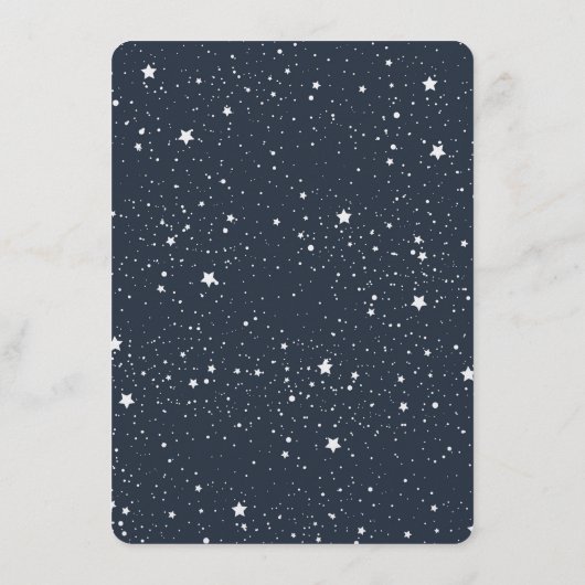 Nacht unter dem Sternenmenü Menükarte (Rückseite)