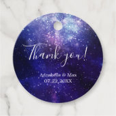 Nacht unter den Sternen Galaxy Danke Geschenkanhänger (Vorderseite)