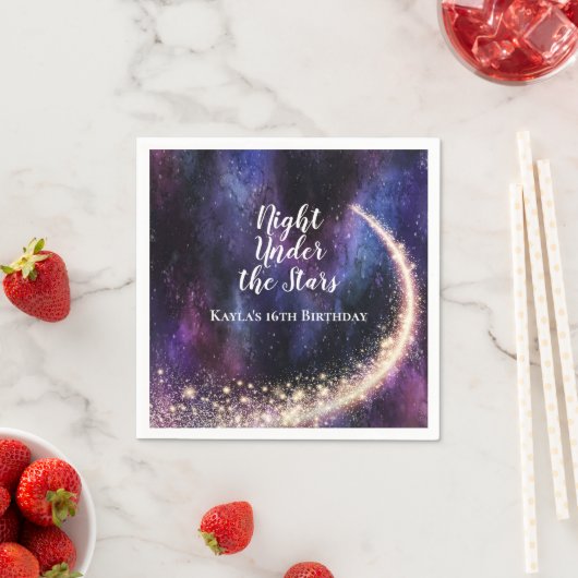 Nacht unter den Sternen Napkins Serviette (Beispiel)