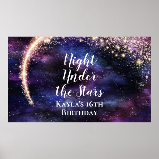 Nacht unter den Sternen Poster (Vorne)