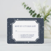 Nacht unter den Sternen UAWG RSVP Karte (Stehend Vorderseite)