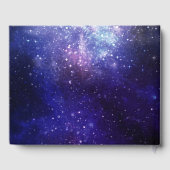 Nacht unter der Sternengalaxie Gästebuch (Rückseite)