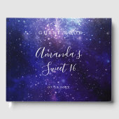 Nacht unter der Sternengalaxie Gästebuch (Vorderseite)