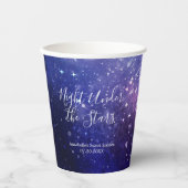 Nacht unter der Sternengalaxie Pappbecher (Vorderseite)